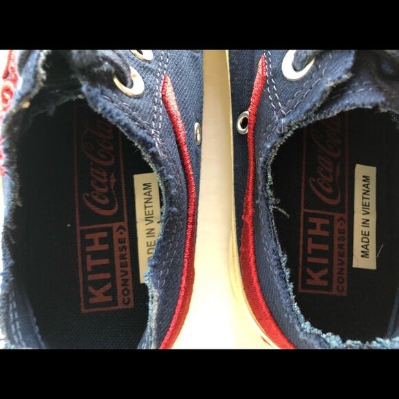 CONVERSE KITH COCA COLA Canvas Sneakers 7.5 NWOT - Picture 8 of 8